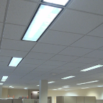 USG Frost #490 High Light Reflectant Ceiling Tile in Office